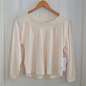 Flowy Cotton Cream Blouse